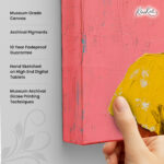 Pink Pop Frida Canvas Wall art - Image 3