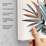 Wildflower Nomad Portrait Canvas Wall art - Image 3