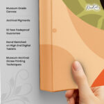 Poppy Hat Sunset Portrait Canvas Wall art - Image 3