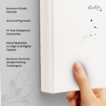 Monochromatic Abstract Mind Canvas Wall art - Image 3