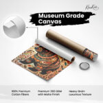 Mandala Forest Bear Canvas Wall art - Image 13