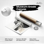 Monochromatic Abstract Mind Canvas Wall art - Image 13