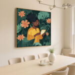 Jungle Study Nook Canvas Wall art - Image 2
