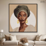Earth Tones Turban Canvas Wall art - Image 12