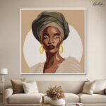 Earth Tones Turban Canvas Wall art - Image 11