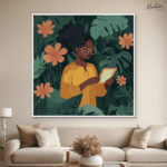 Jungle Study Nook Canvas Wall art - Image 11