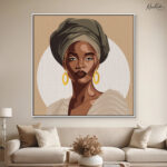 Earth Tones Turban Canvas Wall art - Image 8