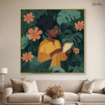 Jungle Study Nook Canvas Wall art - Image 6