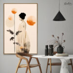 Minimalist Floral Woman Canvas art