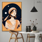 Saffron Night Canvas art