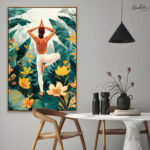 Tropical Vrikshasana Canvas art