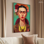 Frida Kahlo Vertical Canvas art - Image 2