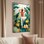 Tropical Vrikshasana Canvas art - Image 2