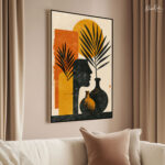 Terracotta and Shadow Canvas art - Image 2