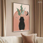 Female figure vase Canvas art - Image 2