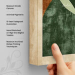 Boho Moon and Leaf Arch Canvas art - Image 3