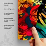 Sunset Bloom Canvas art - Image 3