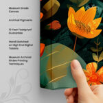 Tropical Vrikshasana Canvas art - Image 3