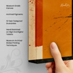 Terracotta and Shadow Canvas art - Image 3