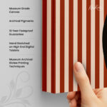 Female figure vase Canvas art - Image 3