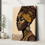 Regal African Portrait Canvas art - Image 4