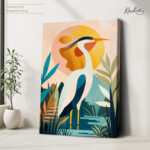 Serenity heron Canvas art - Image 4