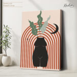 Female figure vase Canvas art - Image 4