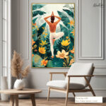 Tropical Vrikshasana Canvas art - Image 5