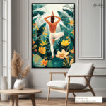 Tropical Vrikshasana Canvas art - Image 6