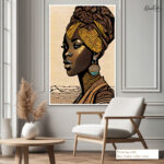 Regal African Portrait Canvas art - Image 7