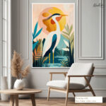 Serenity heron Canvas art - Image 8
