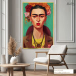 Frida Kahlo Vertical Canvas art - Image 8