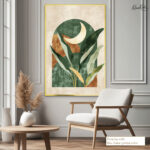 Boho Moon and Leaf Arch Canvas art - Image 8