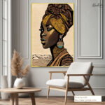 Regal African Portrait Canvas art - Image 8