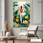 Tropical Vrikshasana Canvas art - Image 8