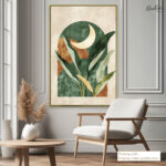 Boho Moon and Leaf Arch Canvas art - Image 9
