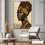 Regal African Portrait Canvas art - Image 9