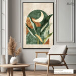 Boho Moon and Leaf Arch Canvas art - Image 10