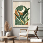 Boho Moon and Leaf Arch Canvas art - Image 11
