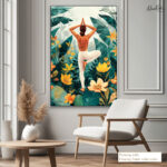 Tropical Vrikshasana Canvas art - Image 11