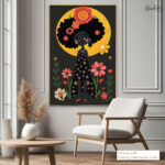 Vibrant Floral Afro Canvas art - Image 12