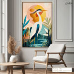 Serenity heron Canvas art - Image 13