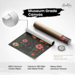 Vibrant Floral Afro Canvas art - Image 13