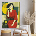 Retro Dial Canvas Wall Art