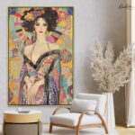 Klimt-Inspired Elegance Canvas Wall Art