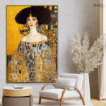 Golden Adele Canvas Wall Art