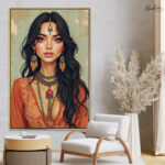 Terracotta Muse Canvas Wall Art