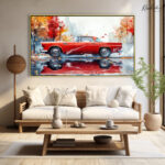 Autumn Drive Canvas Wall Art