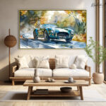 Emerald Speedster Canvas Wall Art