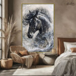 Celestial Stallion Canvas Wall Art